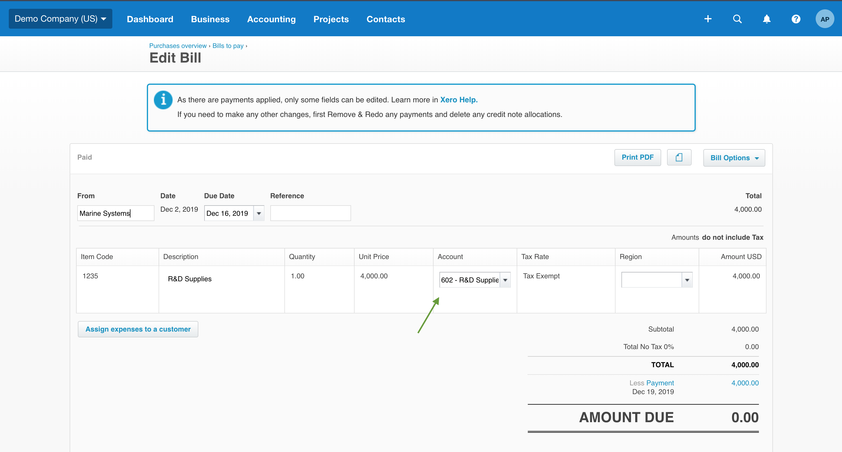 How to categorize expenses in Xero